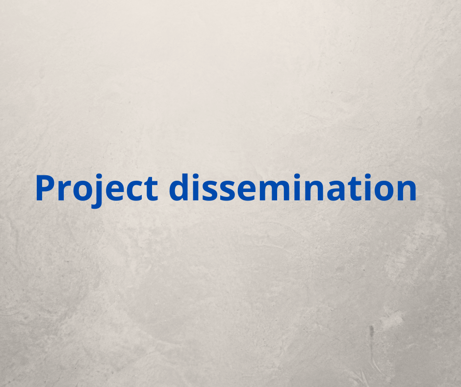 Project dissemination
